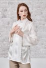 женская блузка из шелка белая