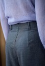 шерстяные брюки женские широкие серые